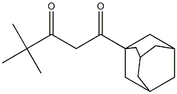 1-(adamantan-1-yl)-4,4-dimethylpentane-1,3-dione Struktur