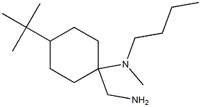 1-(aminomethyl)-N-butyl-4-tert-butyl-N-methylcyclohexan-1-amine Struktur