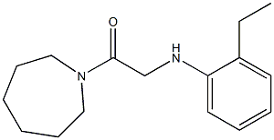 1-(azepan-1-yl)-2-[(2-ethylphenyl)amino]ethan-1-one Struktur