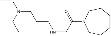 1-(azepan-1-yl)-2-{[3-(diethylamino)propyl]amino}ethan-1-one Struktur