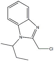 1-(butan-2-yl)-2-(chloromethyl)-1H-1,3-benzodiazole Struktur