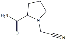 1-(cyanomethyl)pyrrolidine-2-carboxamide Struktur