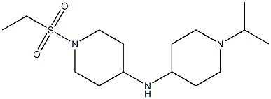 1-(ethanesulfonyl)-N-[1-(propan-2-yl)piperidin-4-yl]piperidin-4-amine Struktur