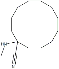 1-(methylamino)cyclododecane-1-carbonitrile Struktur