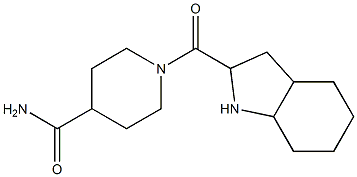 1-(octahydro-1H-indol-2-ylcarbonyl)piperidine-4-carboxamide Struktur