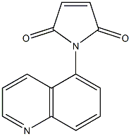 1-(quinolin-5-yl)-2,5-dihydro-1H-pyrrole-2,5-dione Struktur