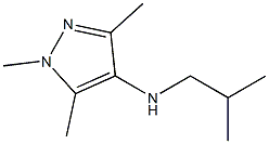 1,3,5-trimethyl-N-(2-methylpropyl)-1H-pyrazol-4-amine Struktur