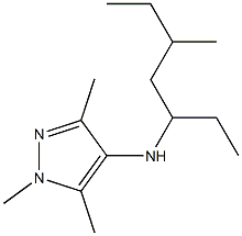 1,3,5-trimethyl-N-(5-methylheptan-3-yl)-1H-pyrazol-4-amine Struktur