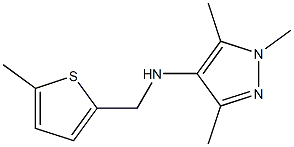 1,3,5-trimethyl-N-[(5-methylthiophen-2-yl)methyl]-1H-pyrazol-4-amine Struktur