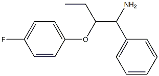 1-[(1-amino-1-phenylbutan-2-yl)oxy]-4-fluorobenzene Struktur