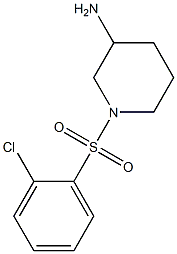 1-[(2-chlorobenzene)sulfonyl]piperidin-3-amine Struktur