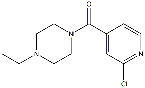 1-[(2-chloropyridin-4-yl)carbonyl]-4-ethylpiperazine Struktur