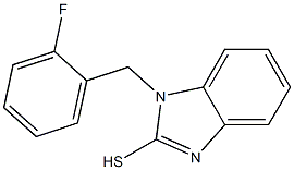 1-[(2-fluorophenyl)methyl]-1H-1,3-benzodiazole-2-thiol Struktur