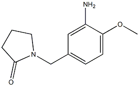 1-[(3-amino-4-methoxyphenyl)methyl]pyrrolidin-2-one Struktur