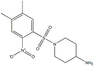 1-[(4,5-dimethyl-2-nitrobenzene)sulfonyl]piperidin-4-amine Struktur