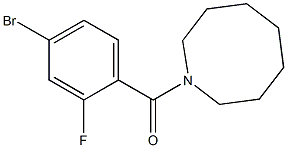 1-[(4-bromo-2-fluorophenyl)carbonyl]azocane Struktur