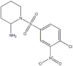 1-[(4-chloro-3-nitrobenzene)sulfonyl]piperidin-2-amine Struktur