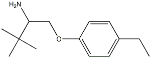 1-[(4-ethylphenoxy)methyl]-2,2-dimethylpropylamine Struktur