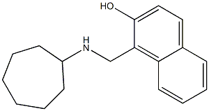 1-[(cycloheptylamino)methyl]naphthalen-2-ol Struktur