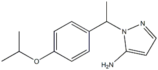 1-[1-(4-isopropoxyphenyl)ethyl]-1H-pyrazol-5-amine Struktur