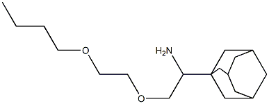 1-[1-amino-2-(2-butoxyethoxy)ethyl]adamantane Struktur