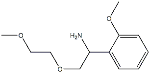 1-[1-amino-2-(2-methoxyethoxy)ethyl]-2-methoxybenzene Struktur