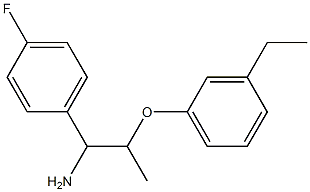 1-[1-amino-2-(3-ethylphenoxy)propyl]-4-fluorobenzene Struktur