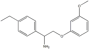 1-[1-amino-2-(3-methoxyphenoxy)ethyl]-4-ethylbenzene Struktur