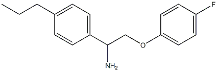 1-[1-amino-2-(4-fluorophenoxy)ethyl]-4-propylbenzene Struktur