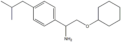 1-[1-amino-2-(cyclohexyloxy)ethyl]-4-(2-methylpropyl)benzene Struktur