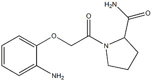 1-[2-(2-aminophenoxy)acetyl]pyrrolidine-2-carboxamide Struktur