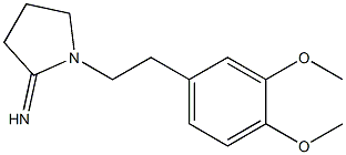 1-[2-(3,4-dimethoxyphenyl)ethyl]pyrrolidin-2-imine Struktur