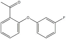 1-[2-(3-fluorophenoxy)phenyl]ethan-1-one Struktur