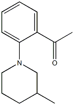 1-[2-(3-methylpiperidin-1-yl)phenyl]ethan-1-one Struktur