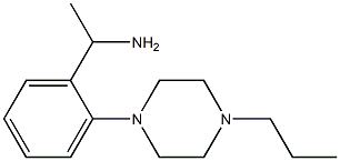 1-[2-(4-propylpiperazin-1-yl)phenyl]ethan-1-amine Struktur