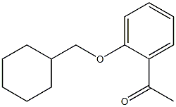 1-[2-(cyclohexylmethoxy)phenyl]ethan-1-one Struktur