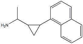 1-[2-(naphthalen-1-yl)cyclopropyl]ethan-1-amine Struktur