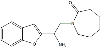 1-[2-amino-2-(1-benzofuran-2-yl)ethyl]azepan-2-one Struktur