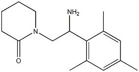 1-[2-amino-2-(2,4,6-trimethylphenyl)ethyl]piperidin-2-one Struktur