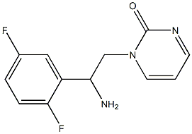 1-[2-amino-2-(2,5-difluorophenyl)ethyl]pyrimidin-2(1H)-one Struktur