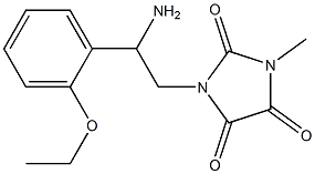 1-[2-amino-2-(2-ethoxyphenyl)ethyl]-3-methylimidazolidine-2,4,5-trione Struktur