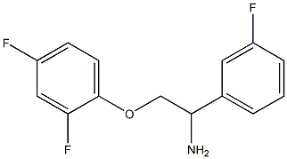 1-[2-amino-2-(3-fluorophenyl)ethoxy]-2,4-difluorobenzene Struktur