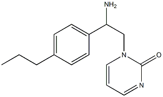 1-[2-amino-2-(4-propylphenyl)ethyl]pyrimidin-2(1H)-one Struktur