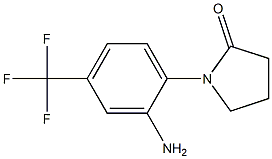 1-[2-amino-4-(trifluoromethyl)phenyl]pyrrolidin-2-one Struktur