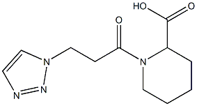 1-[3-(1H-1,2,3-triazol-1-yl)propanoyl]piperidine-2-carboxylic acid Struktur