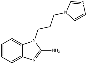 1-[3-(1H-imidazol-1-yl)propyl]-1H-1,3-benzodiazol-2-amine Struktur