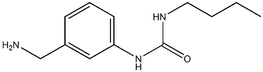 1-[3-(aminomethyl)phenyl]-3-butylurea Struktur