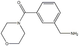 1-[3-(morpholin-4-ylcarbonyl)phenyl]methanamine Struktur