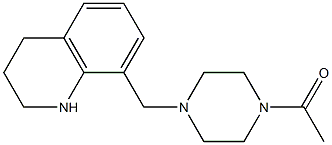 1-[4-(1,2,3,4-tetrahydroquinolin-8-ylmethyl)piperazin-1-yl]ethan-1-one Struktur