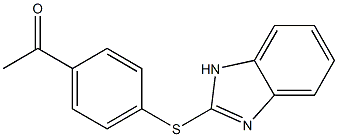 1-[4-(1H-1,3-benzodiazol-2-ylsulfanyl)phenyl]ethan-1-one Struktur